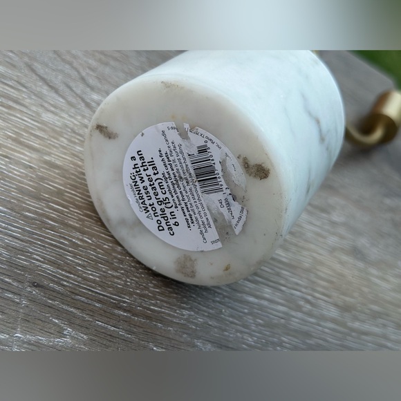 MARBLE AND GOLD CANDLE HOLDER - Picture 5 of 5